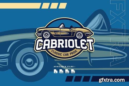 Cabriolet Car Automotive Transportation Logo