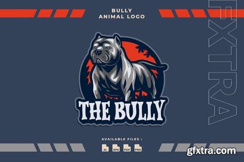 Bully Dog Animal Cartoon Logo