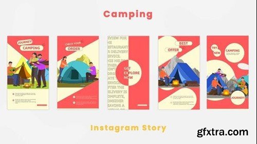 Videohive Winter Camping Instagram Story 44420628