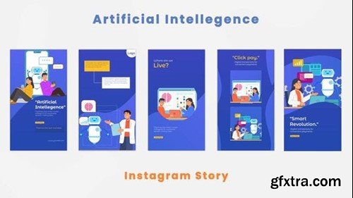 Videohive Artificial Intelligence Instagram Story 44420207