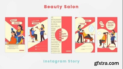 Videohive Girls Beauty Salon Instagram Story 44420511