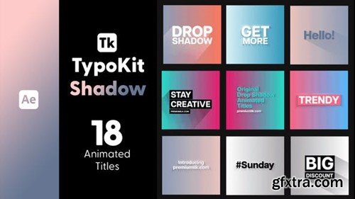 Videohive Typo Kit Shadow Titles for After Effects 44564873