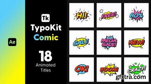 Videohive Typo Kit Comic Titles for After Affects 44546011