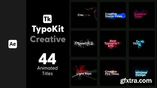 Videohive Typo Kit Creative Titles for After Effects 44526484