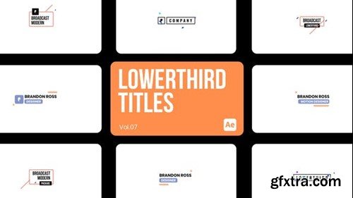 Videohive Lowerthird Titles 07 for After Effects 44541546
