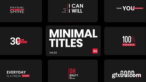 Videohive Minimal Titles 02 for After Effects 44559060