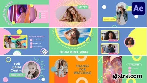 Videohive Youtube Social Media Slides for After Effects 44545522