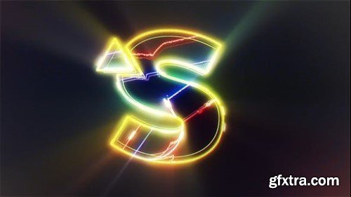 Videohive Neon Light Logo Intro 44505885