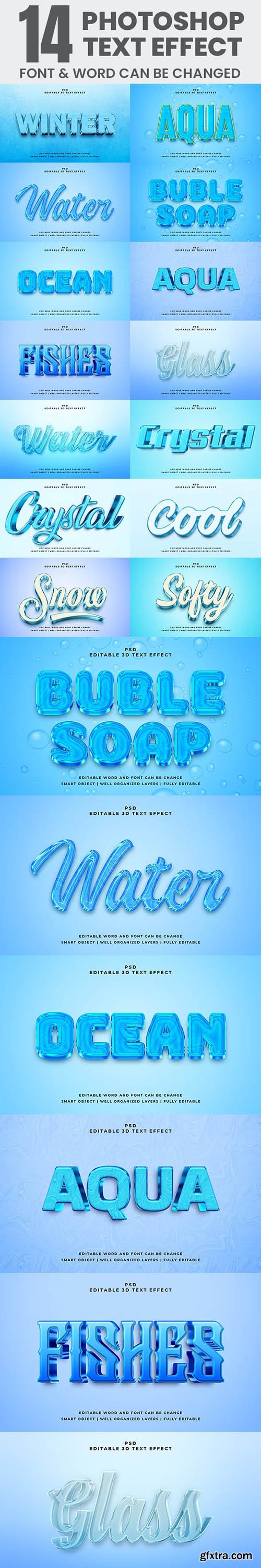 GraphicRiver - 14 3D Editable Text Effect Style for Photoshop Pack 44397104