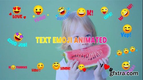 Videohive Text Emoji Animated Illustration Element Pack 44579577