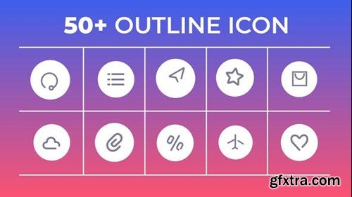 Videohive After Effects Outline Icon Element Pack 44579949