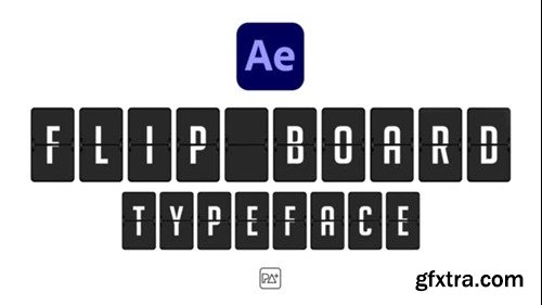 Videohive Flip Board Typeface For After Effects 44561913