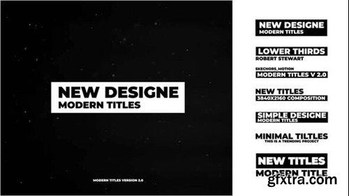 Videohive Modern Titles for After Effects 44577591