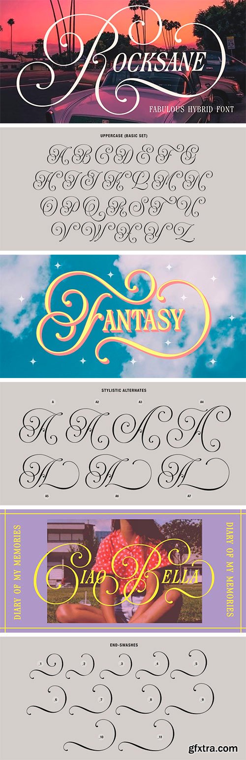 Rocksane Display Font Family