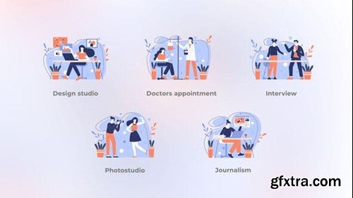 Videohive Different Work - Blue concept 44610568 Videohive Different Work - Blue concept 44610568