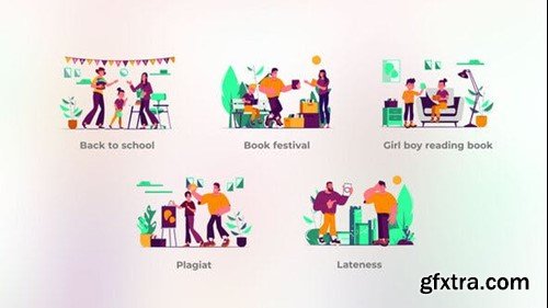 Videohive Education - Big Character Tool Set 44608358 Videohive Education - Big Character Tool Set 44608358