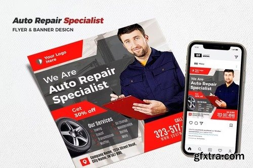 Auto Repair - Flyer EH3ZVHS