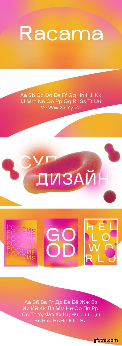 Racama - Sans Serif Typeface Racama - Sans Serif Typeface