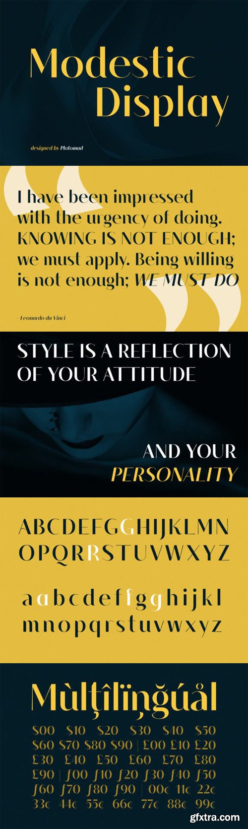 Modestic Display Font Modestic Display Font