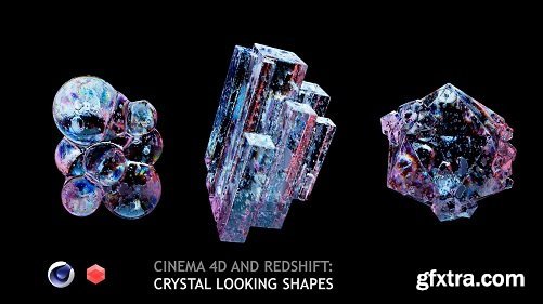 Cinema 4D and Redshift: Crystal Looking Shapes
