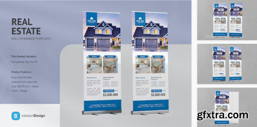 Real estate roll-up banner
