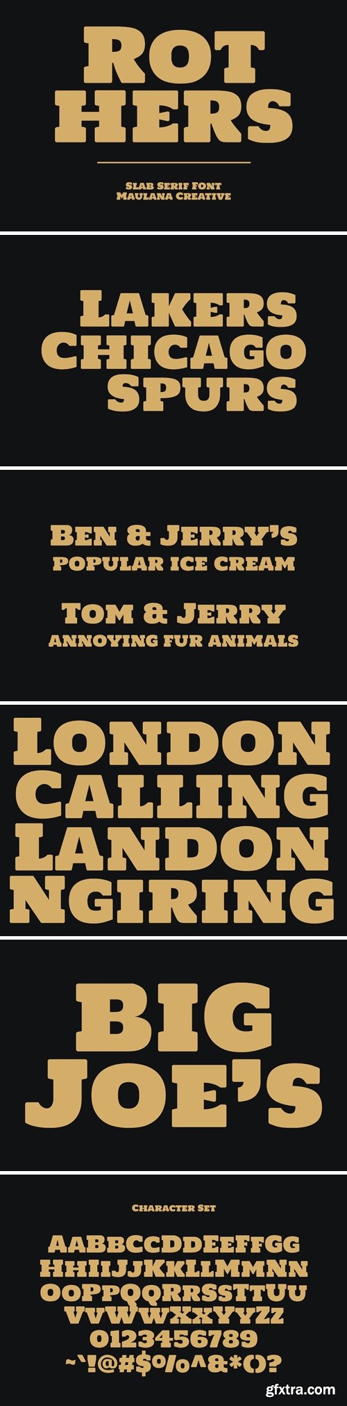 Rothers Slab Serif Display Font