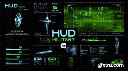 Videohive HUD Military for After Effects 44657304 Videohive HUD Military for After Effects 44657304