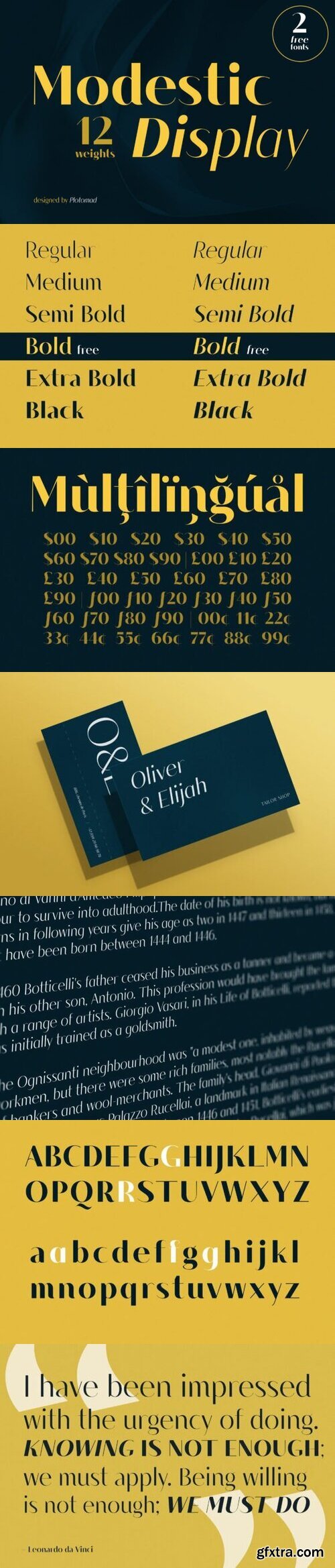 Modestic Display Font