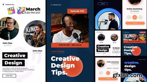 Videohive Podcast Stories and Posts 44608630 Videohive Podcast Stories and Posts 44608630