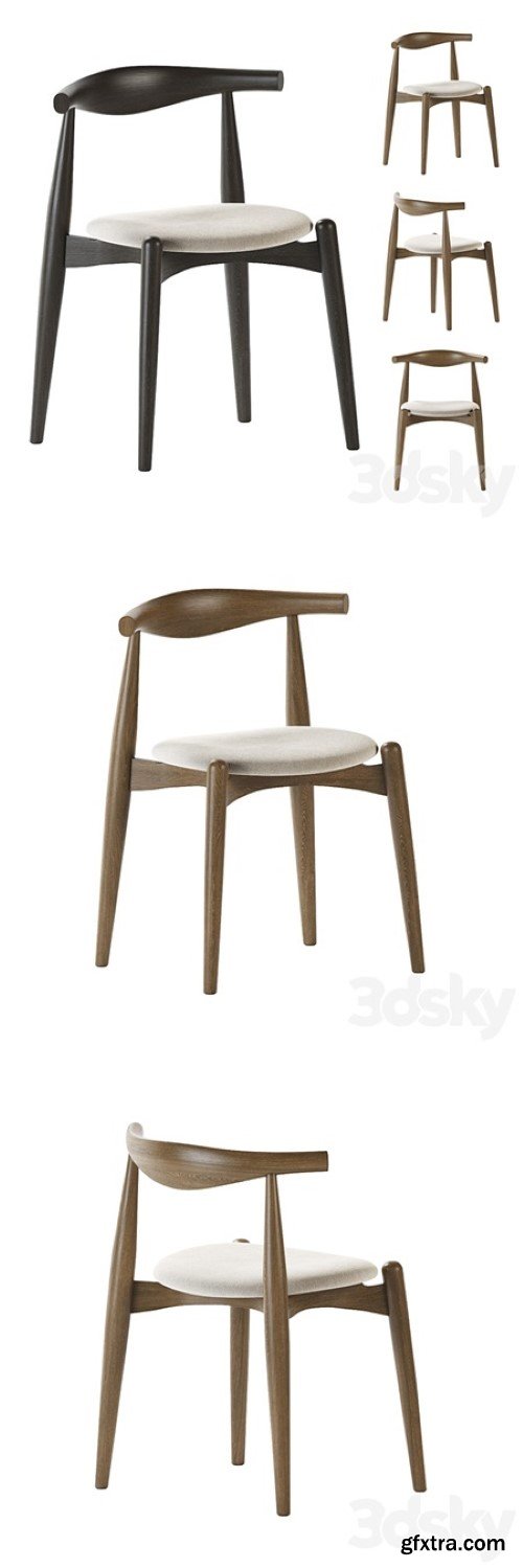 Pro 3DSky - Elbow Dining Chair Carlhansen
