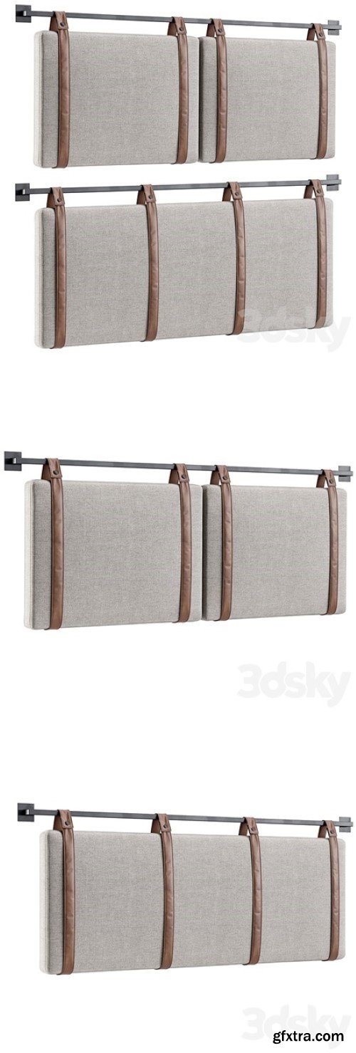 Pro 3DSky - Hanging Pillow Headboard Set 2