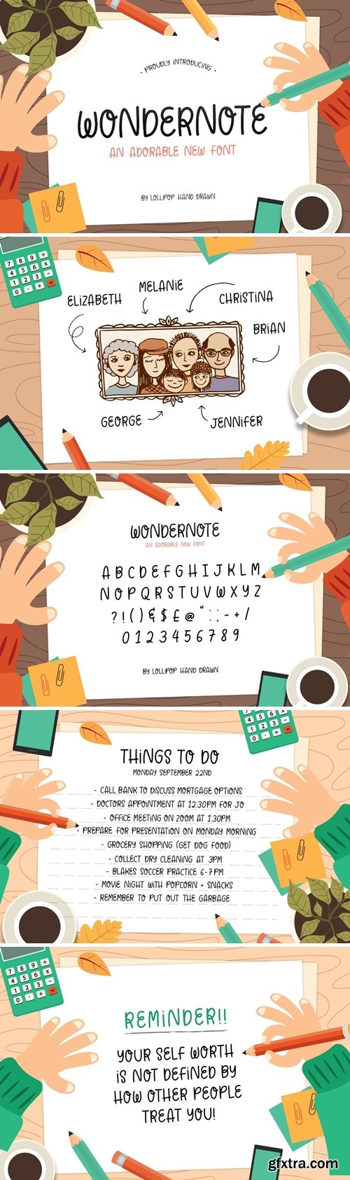Wondernote Font