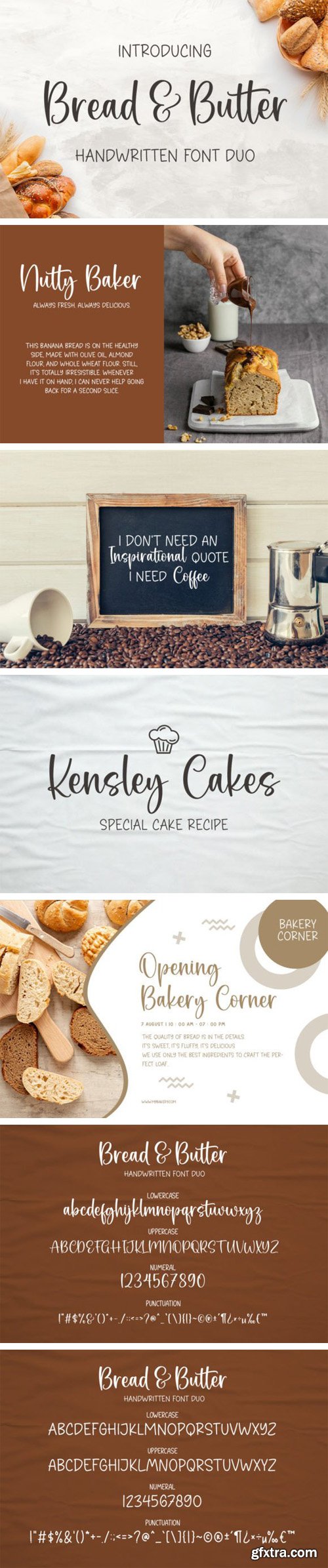 Bread & Butter - Handwritten Font Duo Bread & Butter - Handwritten Font Duo