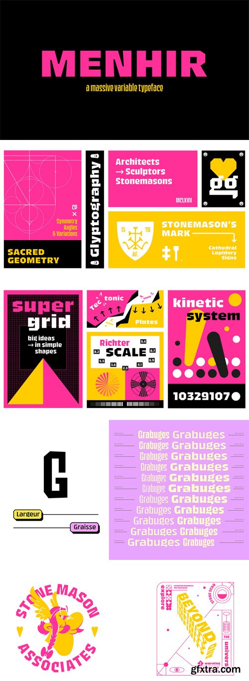 Menhir Typeface Menhir Typeface