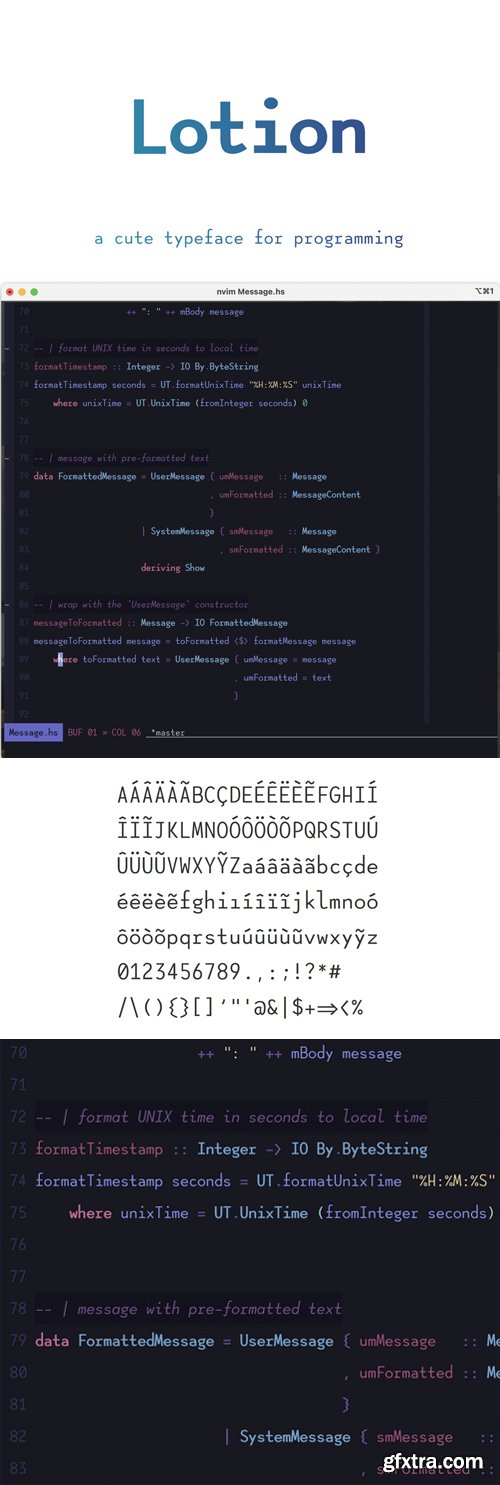 Lotion Font Family for Programming Lotion Font Family for Programming