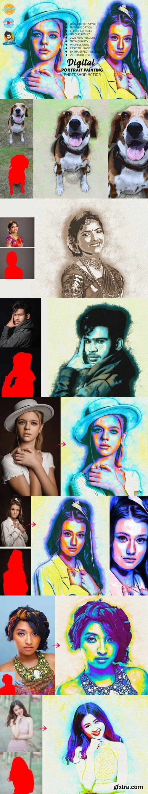 Digital Portrait Painting Effect