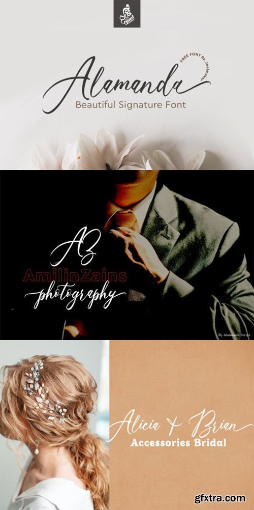 Alamanda Signature Typeface Alamanda Signature Typeface