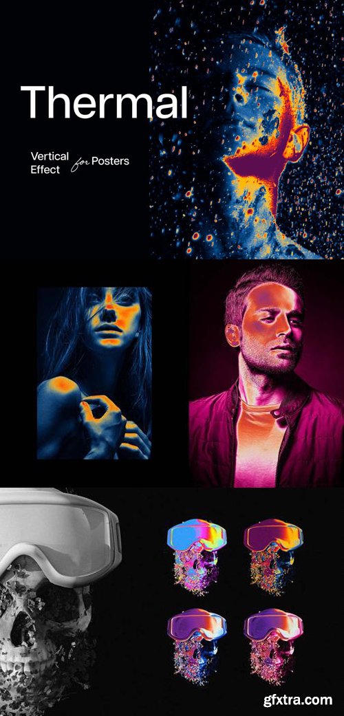 Hit Map - Thermal Photo Effect for Posters Hit Map - Thermal Photo Effect for Posters