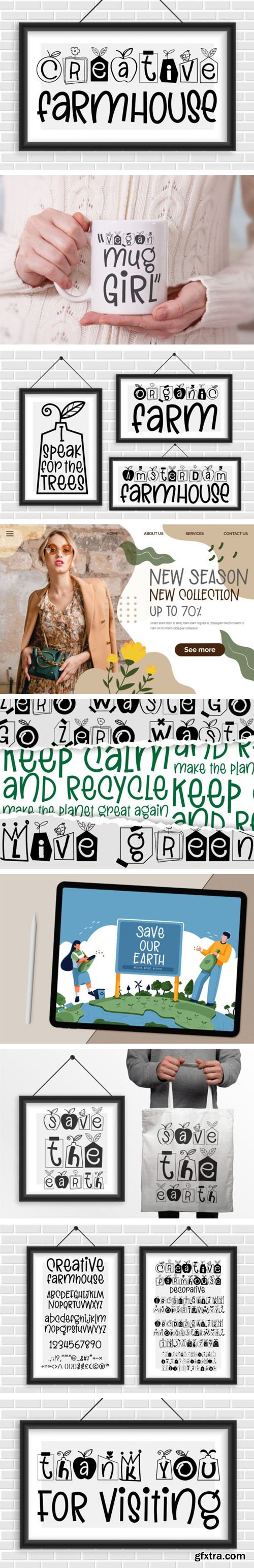 Creative Farmhouse Font Duo Creative Farmhouse Font Duo