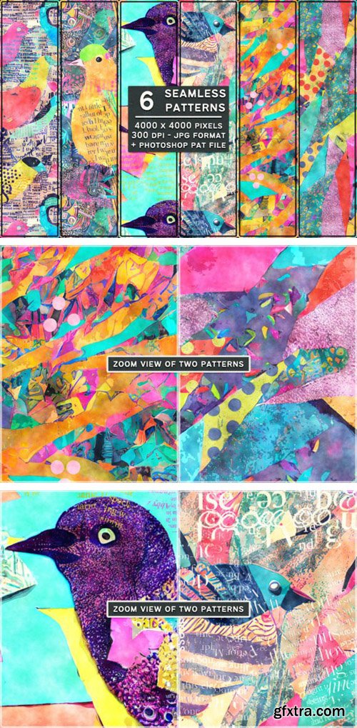Abstract Crafty Seamless Patterns for Photoshop