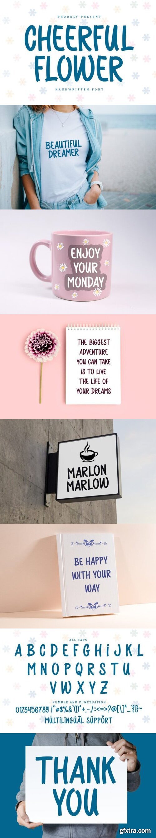 Cheerful Flower Font