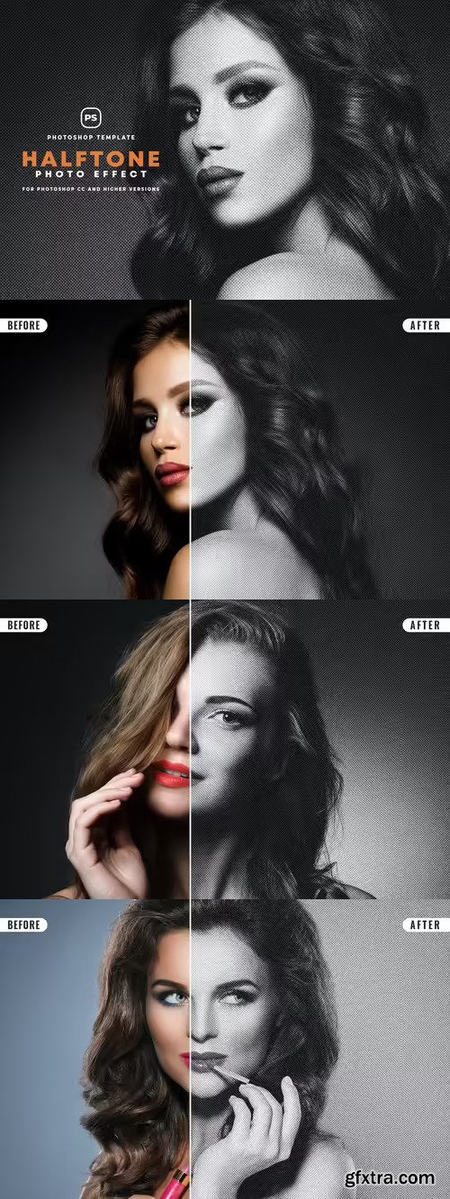 Halftone Photo Effect