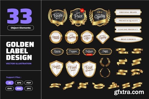 Luxury Sale Gold Badge Label Golden Seal Stamp GBCKLK9