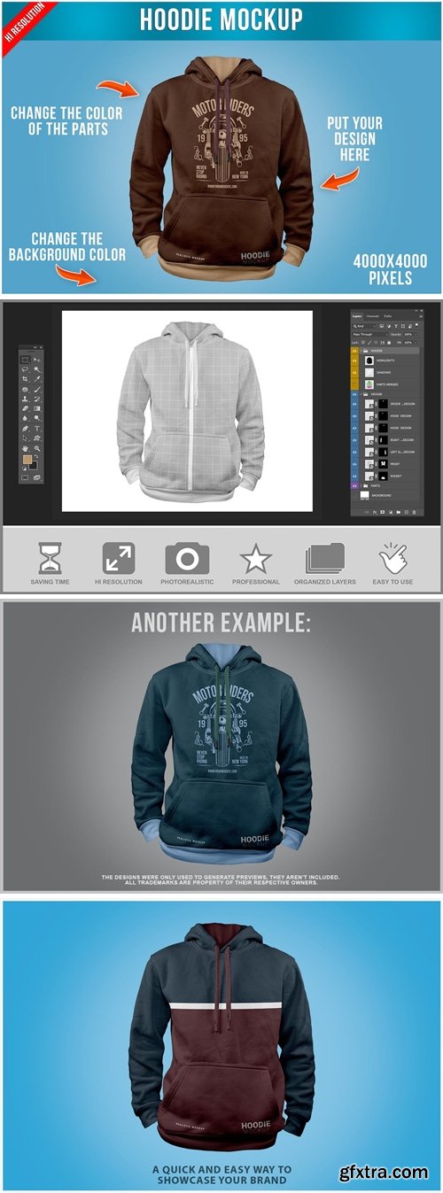 Hoodie Mockup Template 6AVD47P