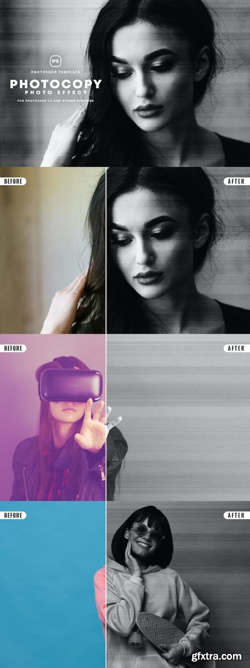 Photocopy Photo Effect