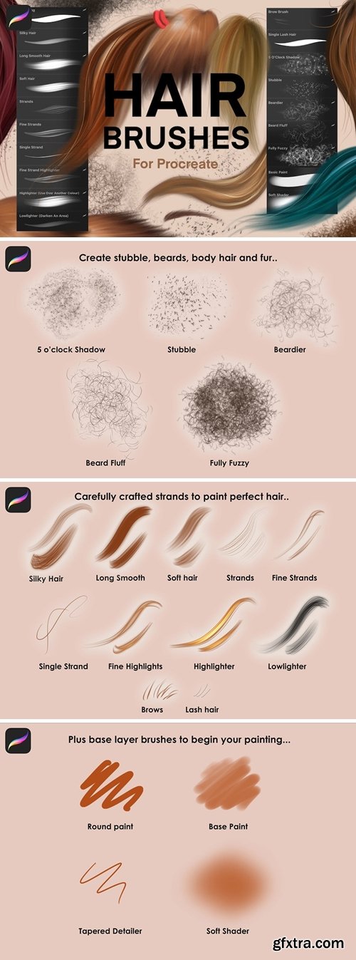 Hair Brushes For Procreate 3GZ6ZNN » GFxtra