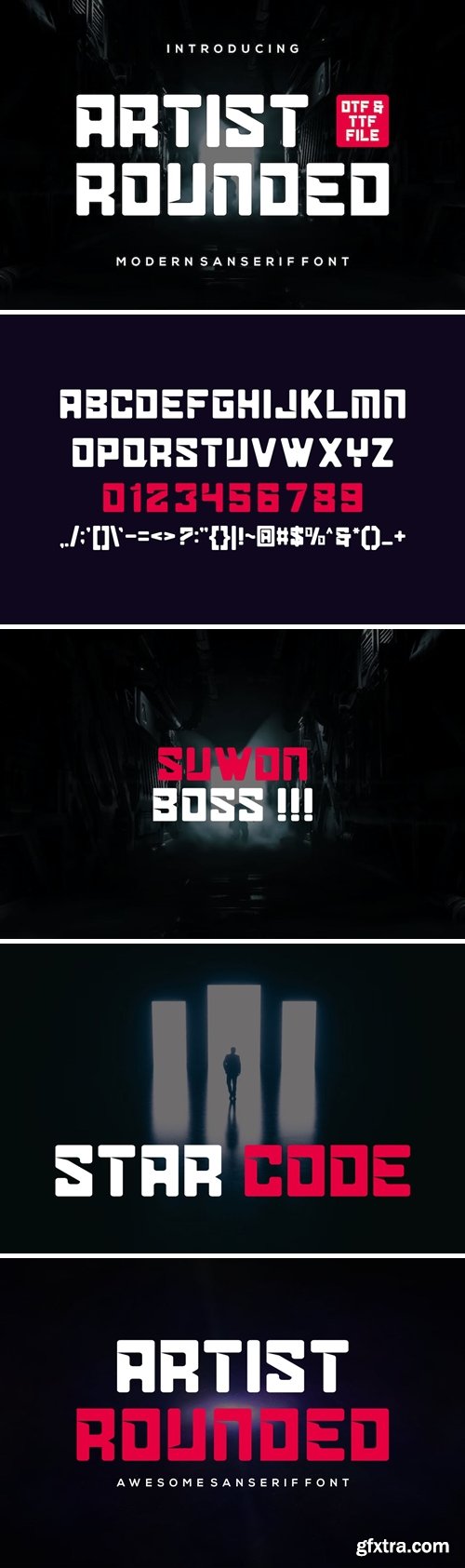 Artist Rounded Fonts