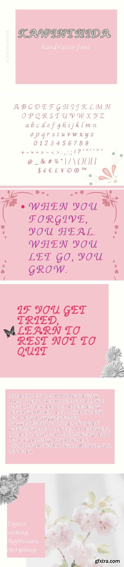 Kawinthida Font