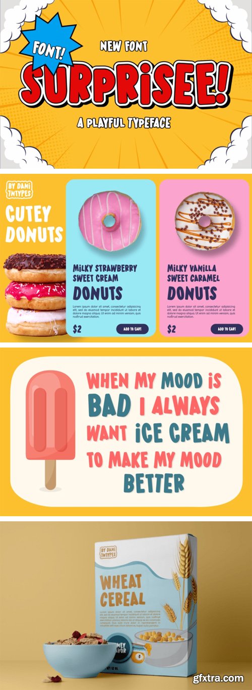 Surprisee Display Typeface Surprisee Display Typeface