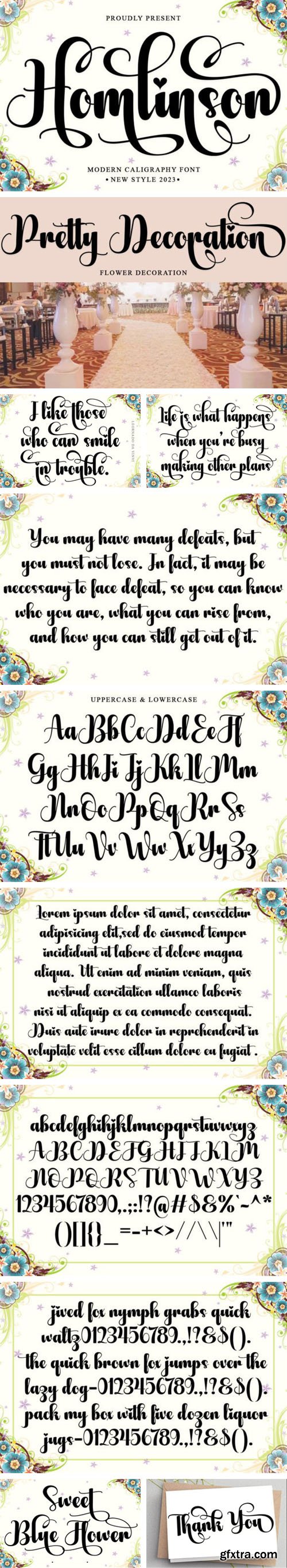 Homlinson Calligraphy Font Homlinson Calligraphy Font